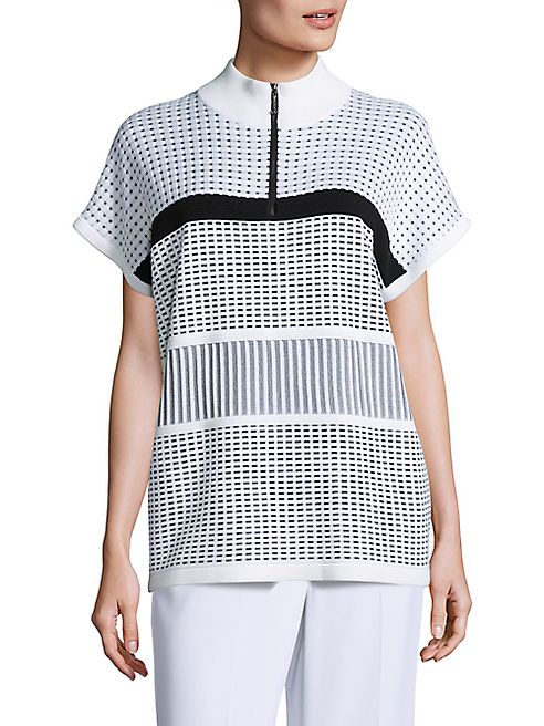 St. John - St. John SportSport Collection Two Tone Illusion Top