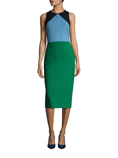 Diane von Furstenberg - Sleeveless Tailored Wool Blend Dress