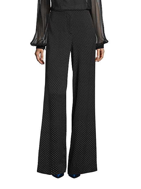 Diane von Furstenberg - Wide Leg Silk-Blend Pants