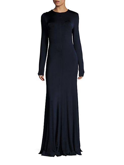 Diane von Furstenberg - Long Sleeve Paneled Gown