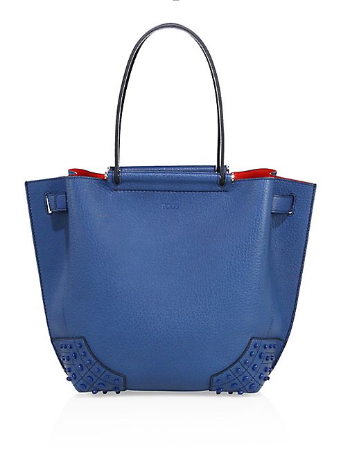 Tod's - Capitano Wave Small Pebbled Leather Tote