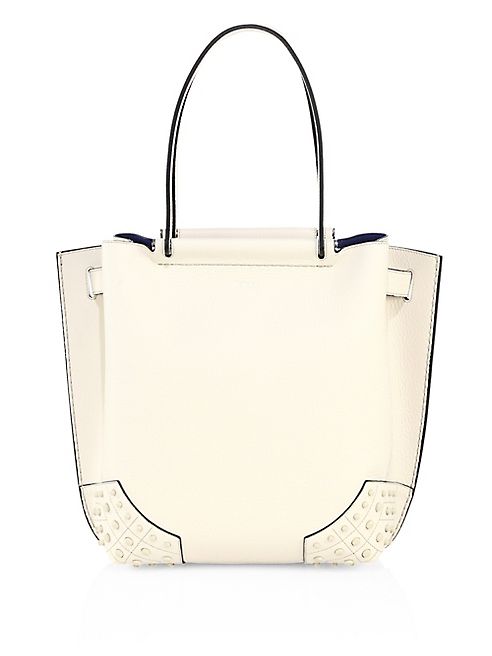 Tod's - Wave Small Pebbled Leather Tote