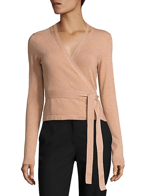 Diane von Furstenberg - Lurex Wrap Cardigan