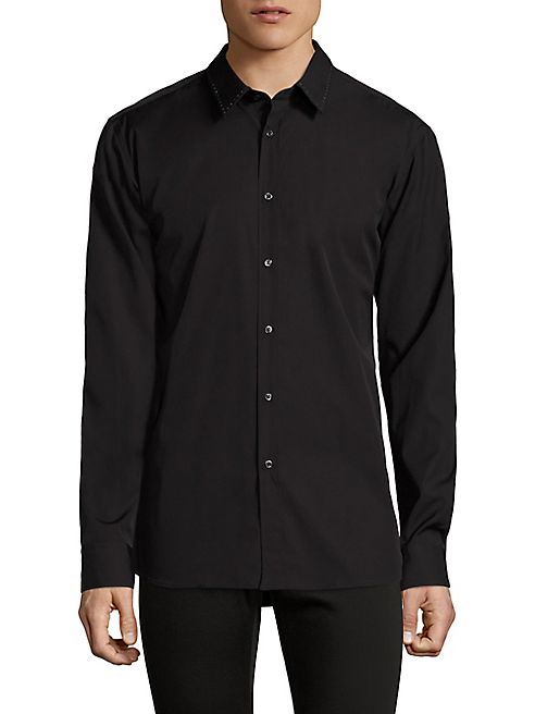 HUGO BOSS - Elisha Solid Cotton Shirt