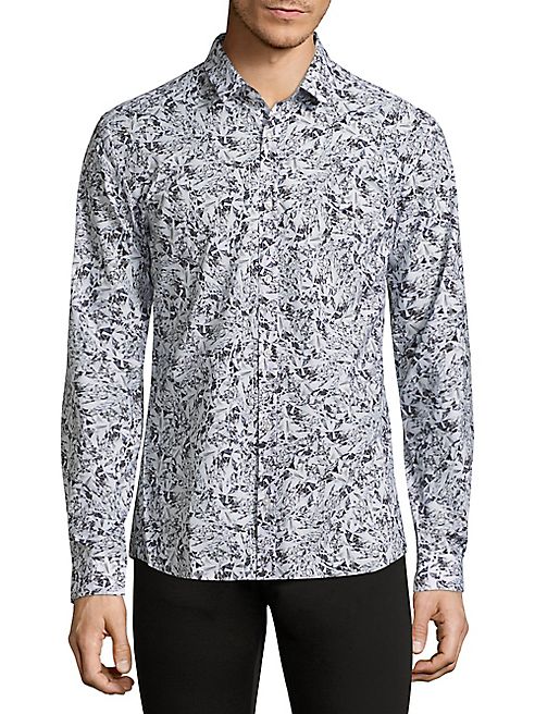 HUGO BOSS - Ero3 Diamond Patterned Shirt