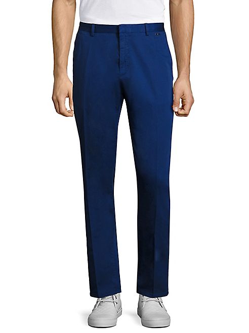 HUGO BOSS - Washed Stretch-Cotton Trousers