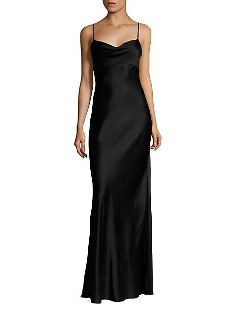 Diane von Furstenberg - Solid Cowl Neck Sleeveless Gown