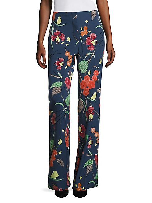 Diane von Furstenberg - Wide legged Silk Blend Pants