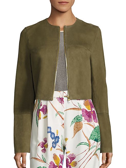 Diane von Furstenberg - Suede Cropped Jacket