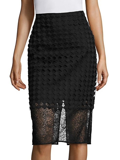 Diane von Furstenberg - Twig Lace Pencil Skirt