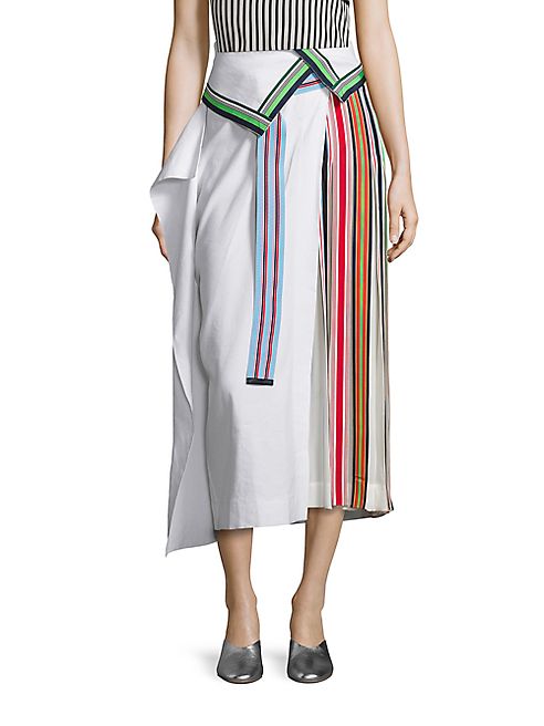 Diane von Furstenberg - Side Pleated Ribbon Skirt