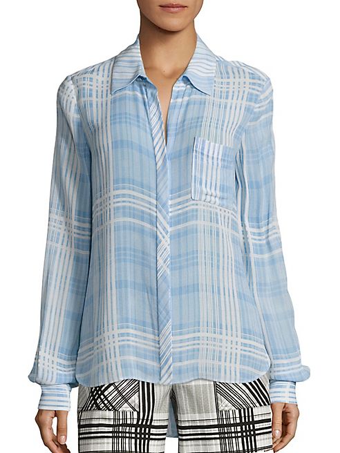 Diane von Furstenberg - Carter Plaid Shirt