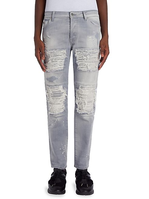 Marcelo Burlon - Greg Straight-Fit Biker Jeans