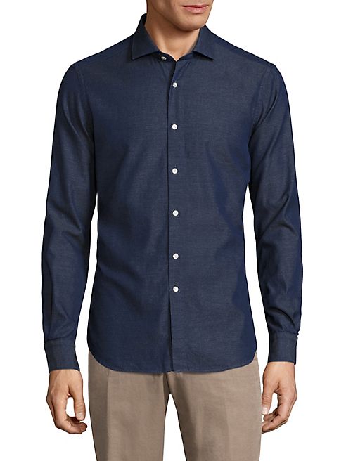 Boglioli - Micro Pique Denim Shirt