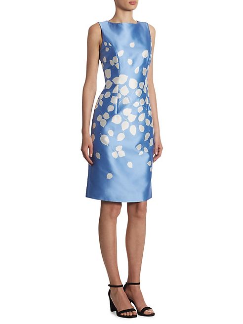 Carolina Herrera - Leaf-Print Silk Dress