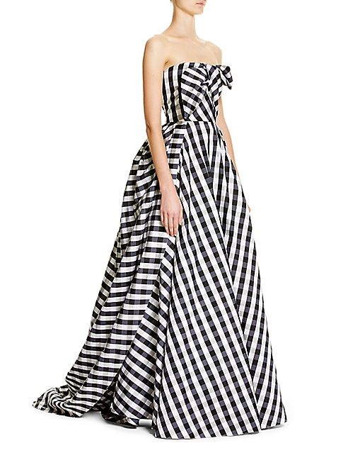 Carolina Herrera - Gingham Plaid Gown