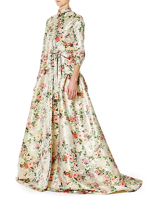 Carolina Herrera - Floral-Print Trench Gown