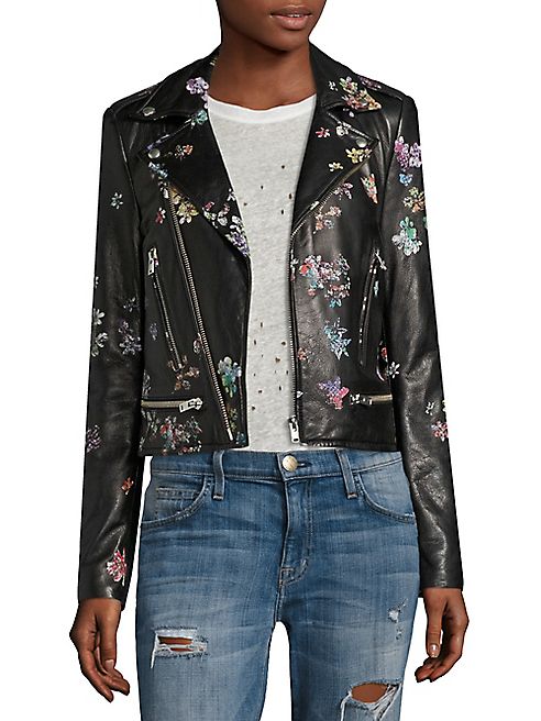 IRO - Phedra Painted Leather Jacket