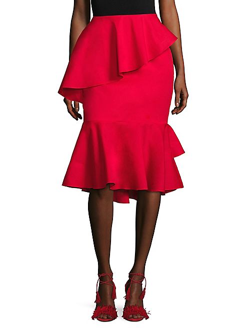 Scripted - Tiered Ruffle Midi Skirt