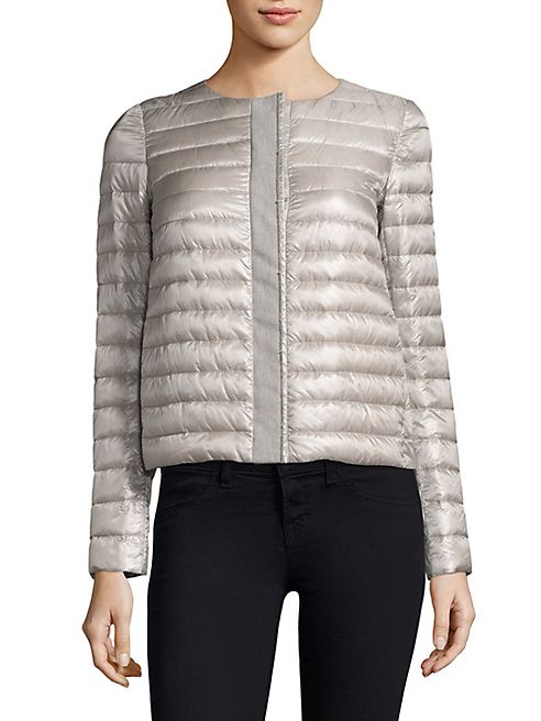 Herno - Collarless Down Puffer Jacket