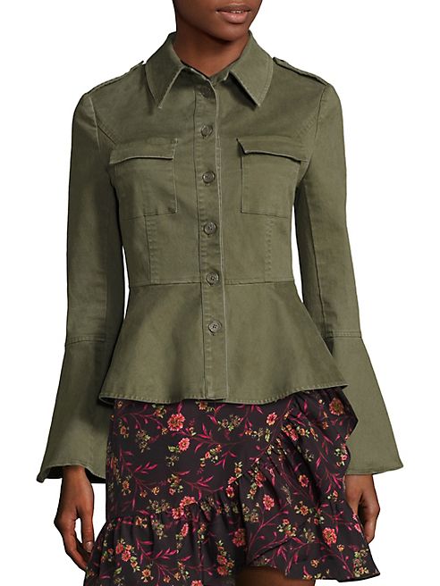 Scripted - Military Peplum Jacket