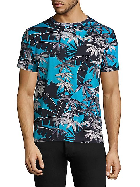 Moncler - Maglia Hawaaiian-Print Cotton Tee