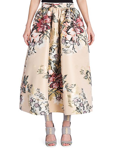 Fendi - Floral Jacquard Skirt