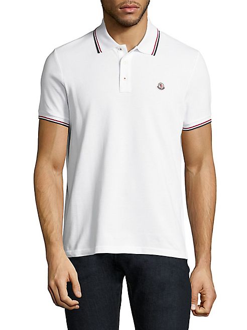 Moncler - Maglia Tipped Cotton Polo