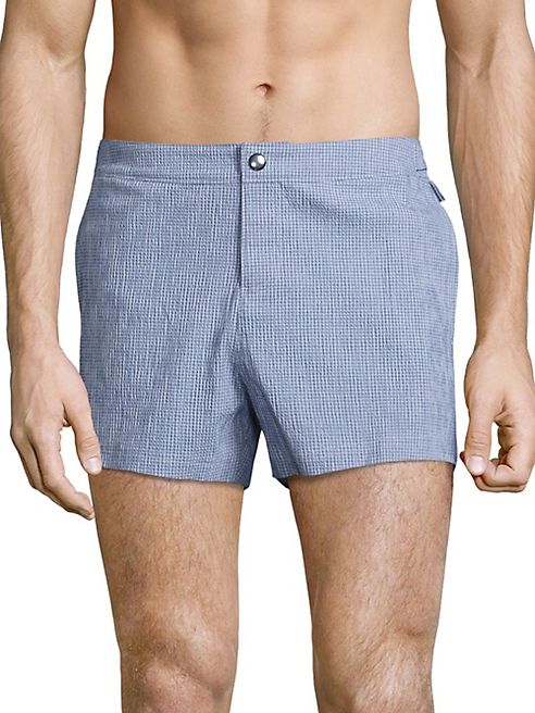 Original Penguin - Seersucker Swim Trunks