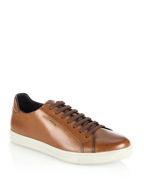 Geox - U Ricky F Leather Trainers