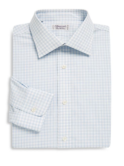 Charvet - Regular-Fit Patterned Cotton Dress Shirt