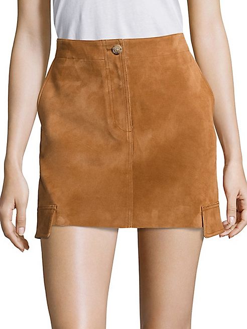 Helmut Lang - Cargo Suede Mini Skirt