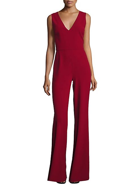 Alice + Olivia - Lina V-Back Flared Jumpsuit