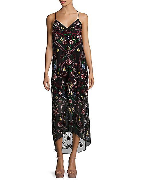 Alice + Olivia - Jameson Embroidered Dress