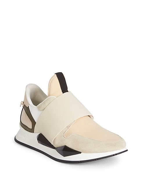 Givenchy - Active Suede & Patent Leather Sneakers