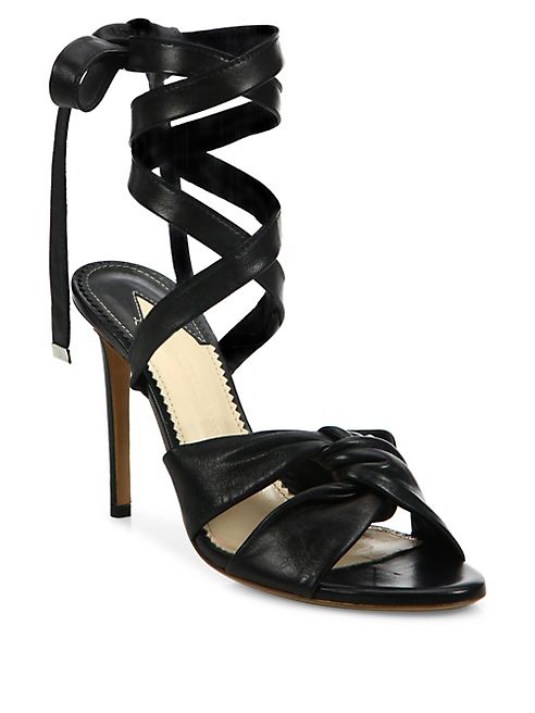 Altuzarra - Zuni Leather Wraparound Sandals