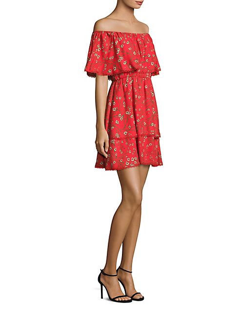 Alice + Olivia - Tylie Ruffled Off-The-Shoulder Dress