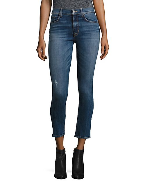 Hudson - Harper High-Rise Baby Cropped Flared Jeans