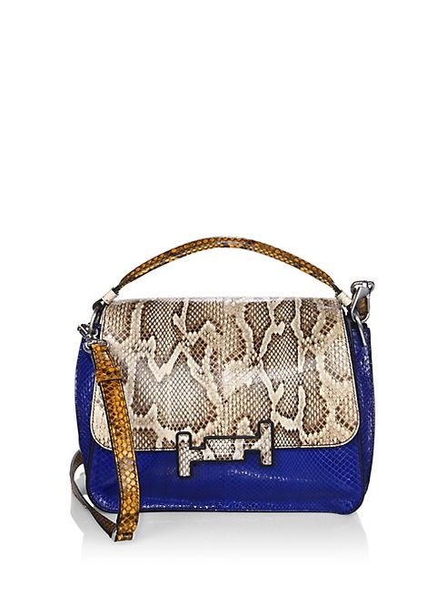 Tod's - Double T Amu Python Skin Messenger Bag