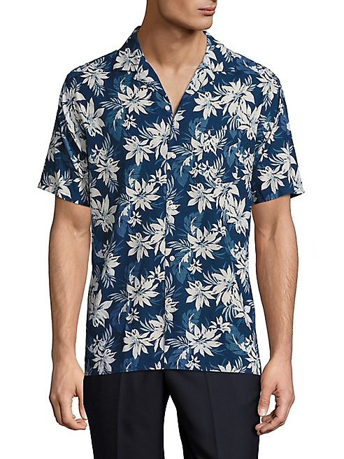 Officine Generale - Dario Floral-Print Casual Button-Down Shirt