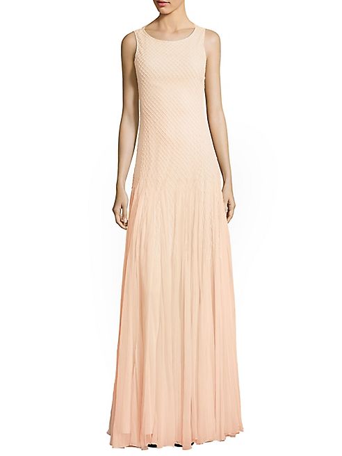 Alice + Olivia - Saori Embellished Godet Gown