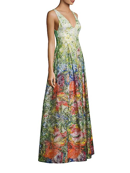 Alice + Olivia - Chantal Silk Blended Flare Gown