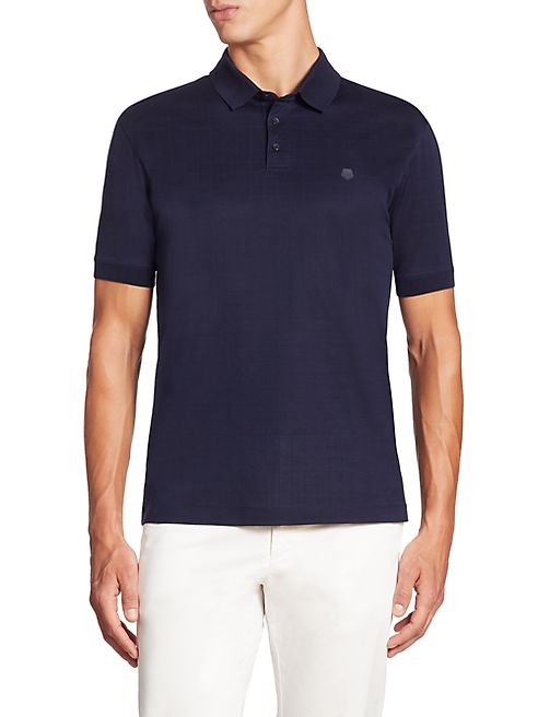 Z Zegna - Perforated Waffle Polo