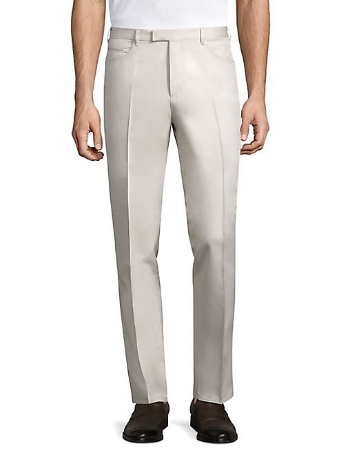 Pal Zileri - Skinny-Fit Cotton Blend Pants