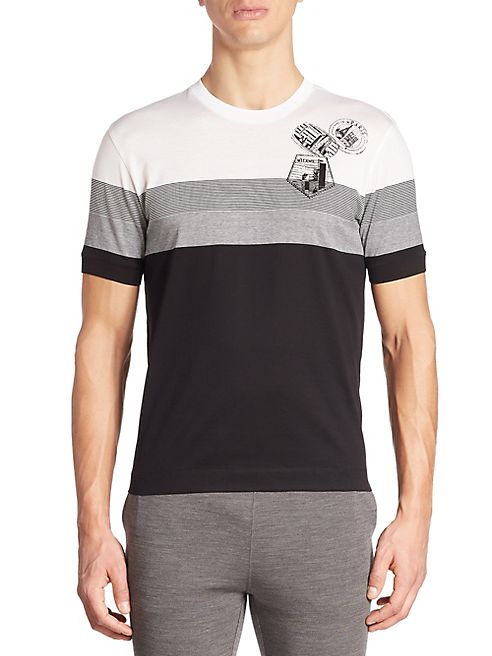 Z Zegna - Stripe Blocking Tee