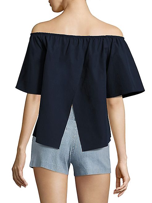 Alice + Olivia - Crosby Off-The-Shoulder Cotton Top