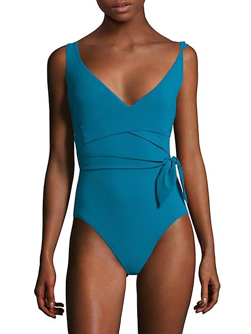 Karla Colletto Swim - One-Piece Wrapping Swimsuit