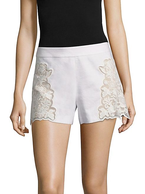 Alice + Olivia - Marisa Embroidered Shorts