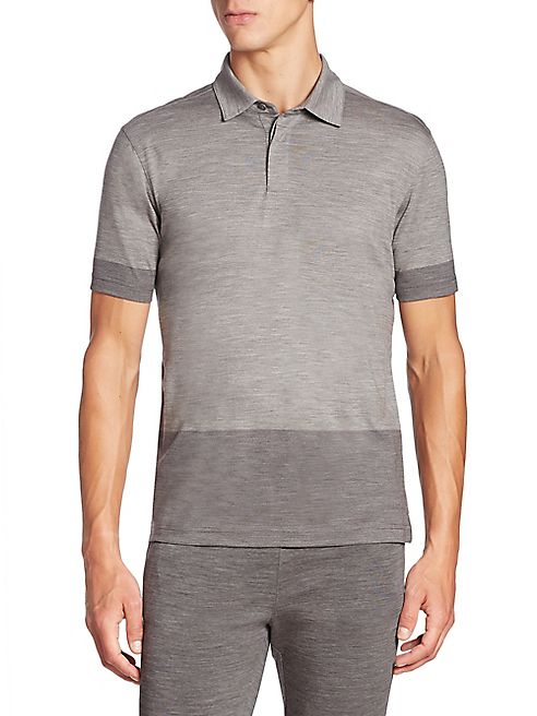 Z Zegna - Techmerino Colorblock Polo