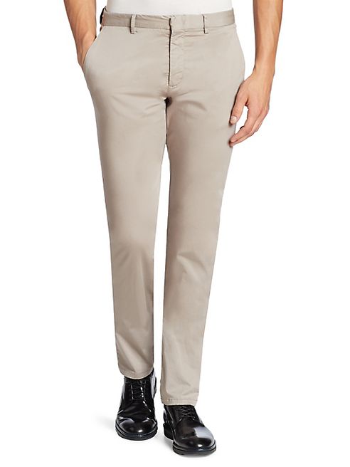 Z Zegna - Compact Gabardine Straight-Fit Chino Pants